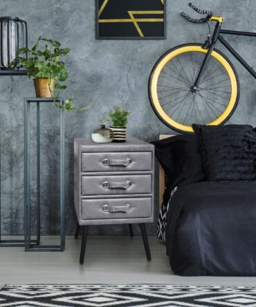 Commode 3 tiroirs Bardo Simili P.U. Gris