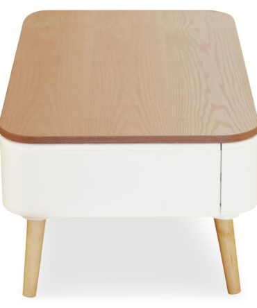 Table basse scandinave Blanc et Bois