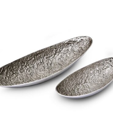 Set de 2 plateaux Nickel