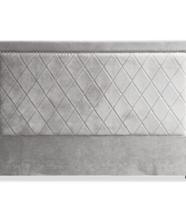 Tête de lit Meghan 180cm Velours Argent