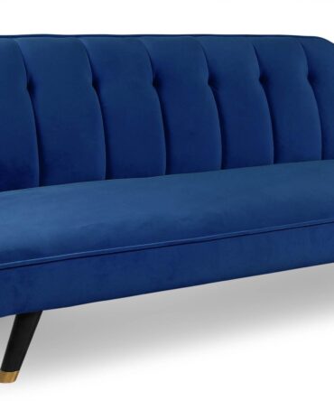 Canapé convertible clic-clac Velours Bleu