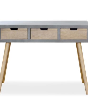 Console scandinave 3 tiroirs Gris