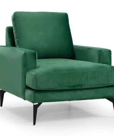 Fauteuil Velours Vert