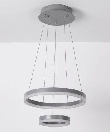 Suspension LED Métal Gris