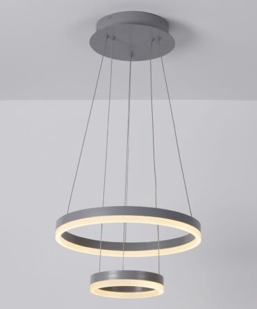 Suspension LED Métal Gris