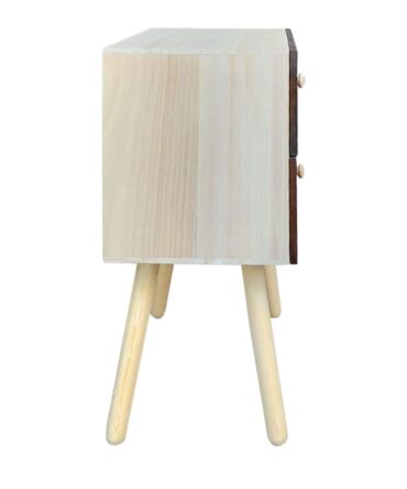 Table de chevet Catana 2 tiroirs Marron