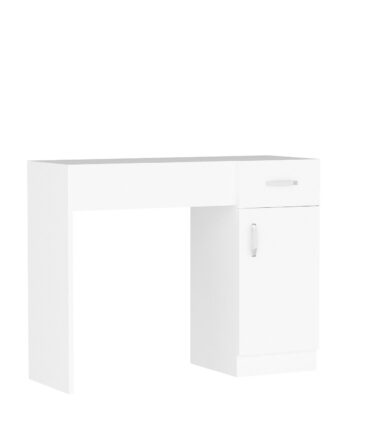 Coiffeuse avec miroir Blanc