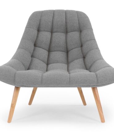 Fauteuil Danios Tissu Gris clair