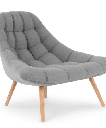 Fauteuil Danios Tissu Gris clair