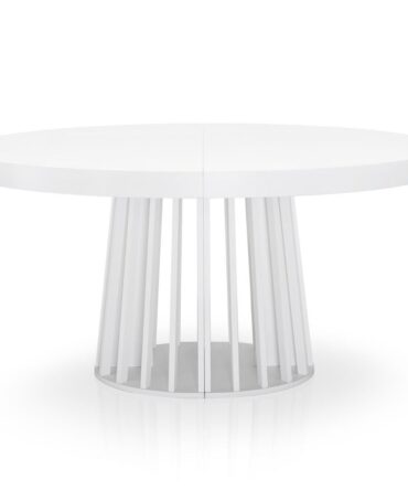 Table ovale extensible Eliza Blanc
