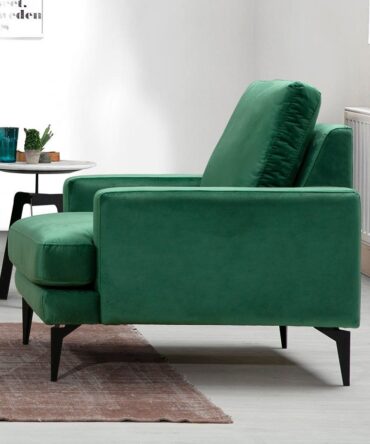 Fauteuil Velours Vert