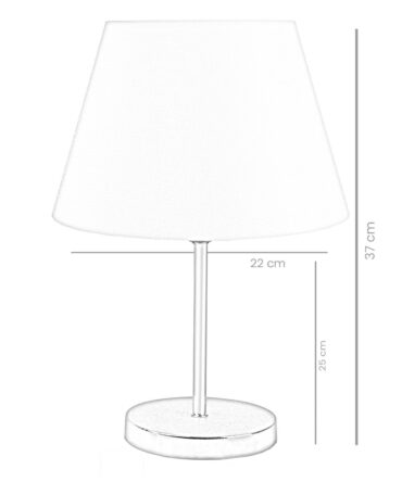 Lampe de table Accensa Métal Argent et Vert céladon