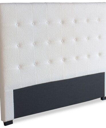 Tête de lit capitonnée Luxor 160cm Tissu bouclette Crème