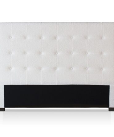 Tête de lit capitonnée Luxor 160cm Tissu bouclette Crème