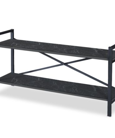 Meuble TV style industriel 120cm Noir