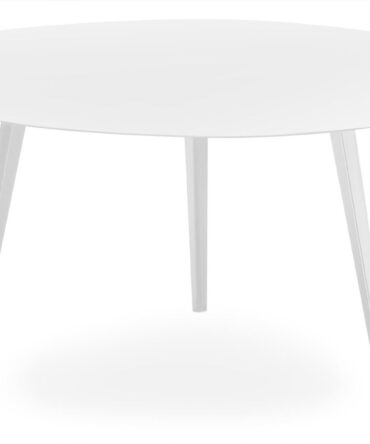 Table basse ronde 90cm Bipolart Métal Blanc