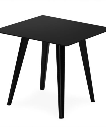 Table d'appoint carrée 40cm Bipolart Métal Noir