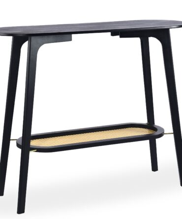 Console moderne en cannage et Bambou Noir